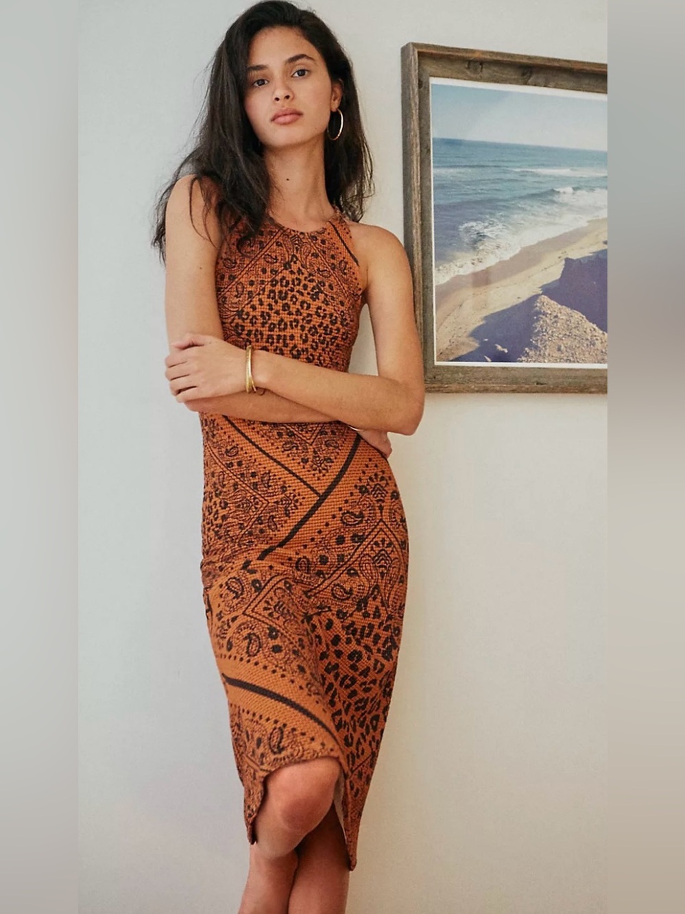 Farm Rio Alyse Knit Midi Paisley Anthropologie
